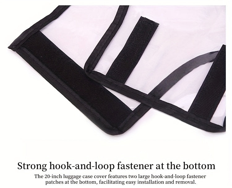 3pcs Luggage Protective Covers, Check-in Shockproof Thick PVC Transparent Dustproof Covers for 50.8cm+60.96cm+71.12cm Suitcases, Waterproof & Durable