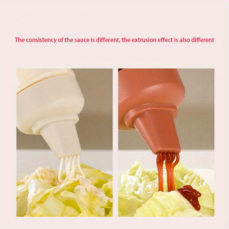 1/2/3pcs, Squeeze Sauce Bottle, Leak Proof Refillable Condiment Container For Salad Ketchup Honey Jam, Squeeze Sauce Bottle Oyster Sauce Squeeze Bottle, Home Kitchen Supplies
