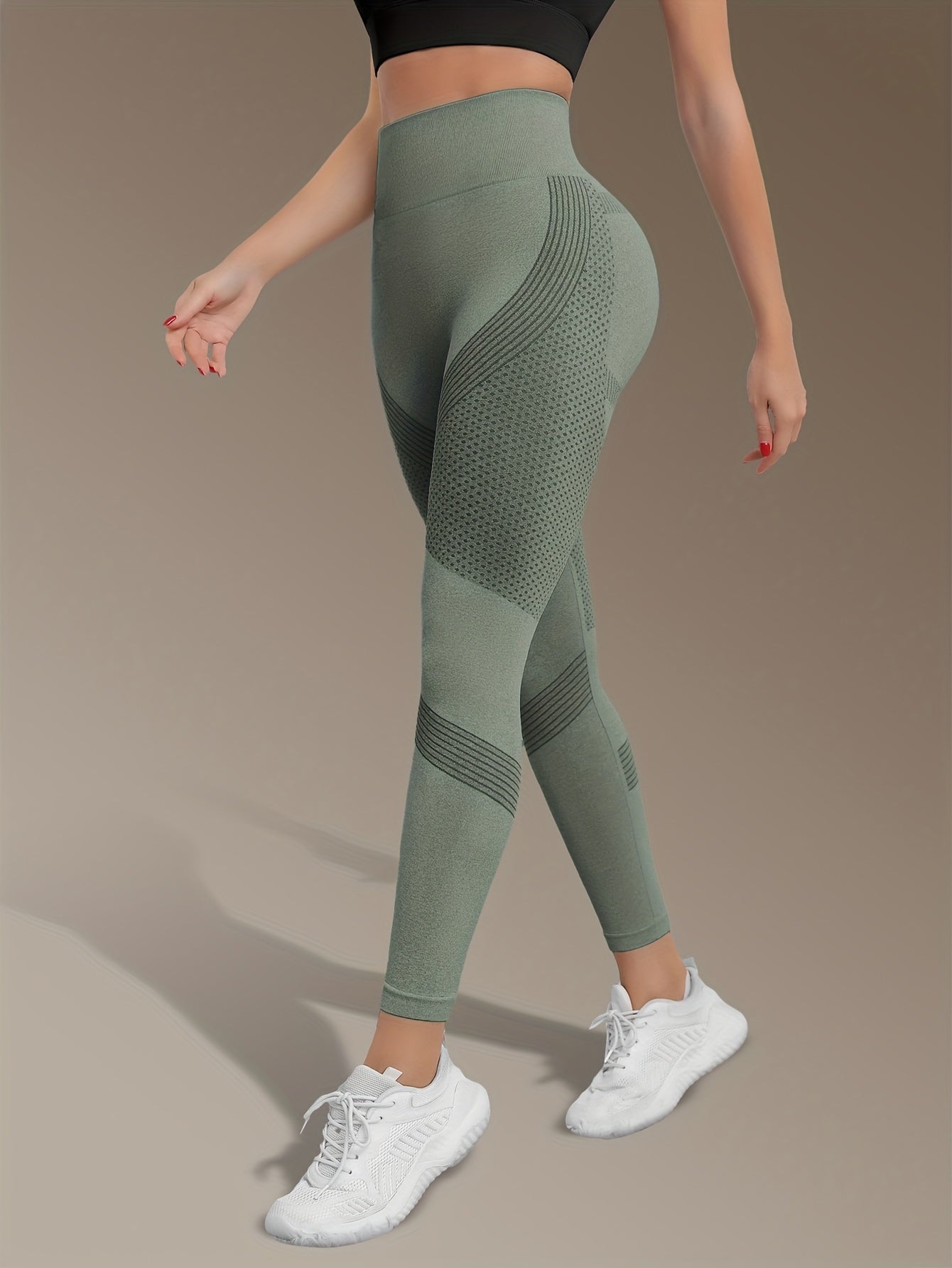 Women's High-Waist Seamless Yoga Leggings - Quick Dry, Stretchy Activewear Pants for Fitness & Training