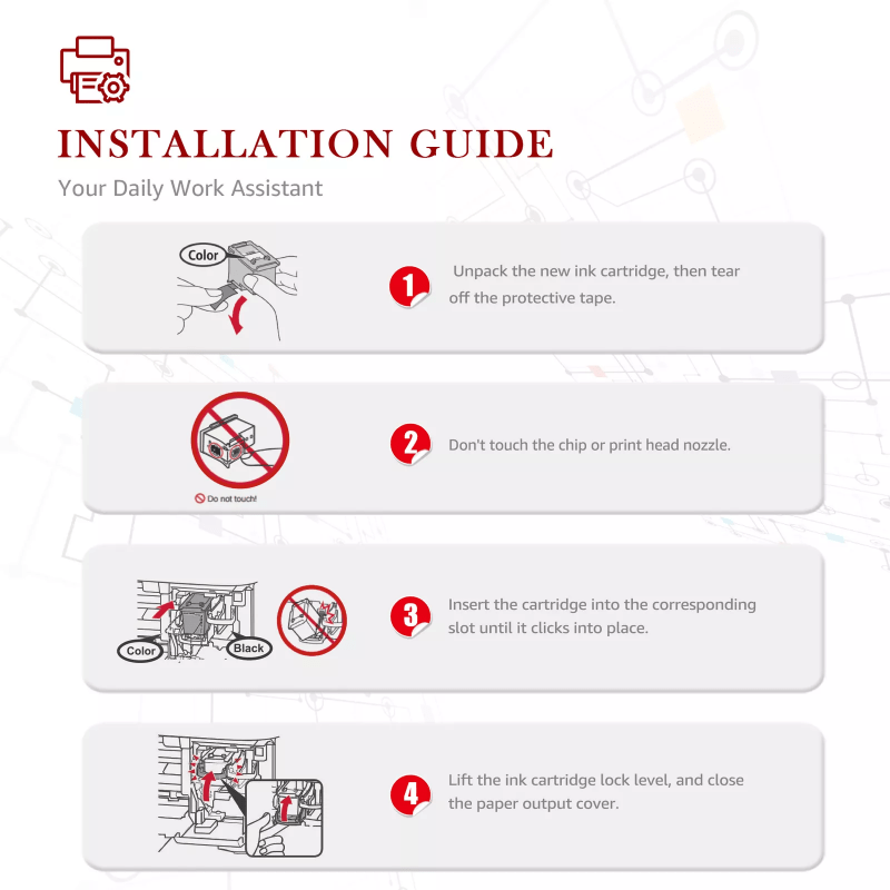 PG 540 XL CL-541XL Cartridges 540xl 541xl (2 pack) Replacement for Canon Printer Cartridges 540 541 PG540 CL541 for Printer Cartridges Canon TS5150 MG3600 MG3650 MG3650s MG4200 TS5151 MX475 MX530
