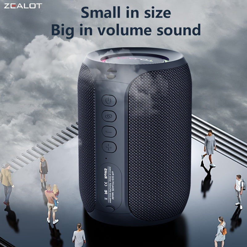 2024 New Style Zealot S32 Pro Wireless Speakers, Featuring Dual Pairing, a 3600Mah Battery, And 12 Hours of Loud Stereo Playtime with Booming Bass, Includes a Type-C Charging Cable for Connection with Mobile Phones, Tablets,