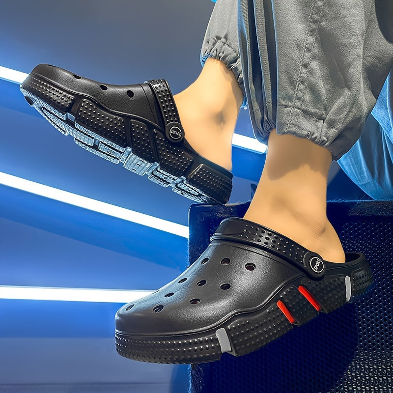 Unisex Clogs, Garden Shoes, Lightweight Non Slip Slides Slippers, Casual Hollow Out Beach Sandals, adult's footwear