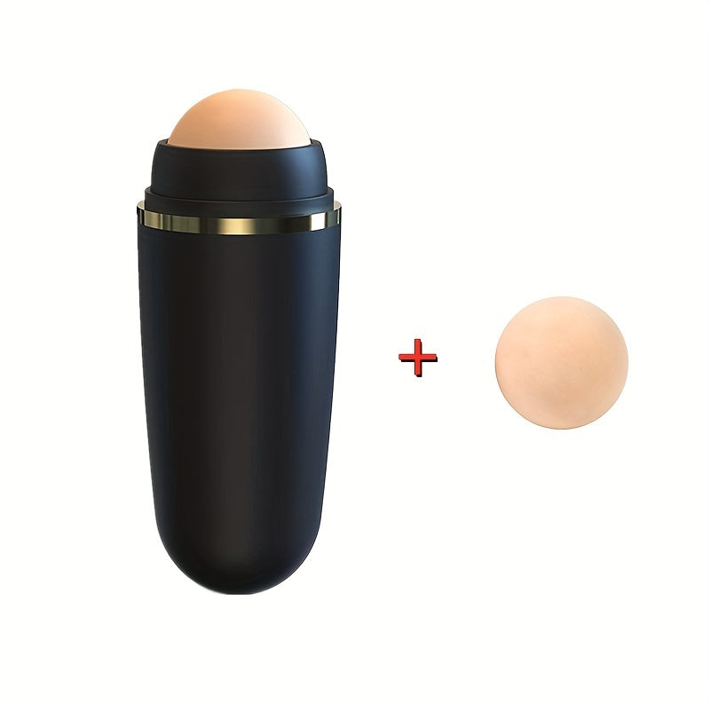 2 In 1 Oil Absorbing Volcanic Roller Volcanic Rolling Balls For Face Volcanic Stone Face Roller Portable Reusable Oil Control On The Go Instant Results Remove Excess Shine For Oily Skin