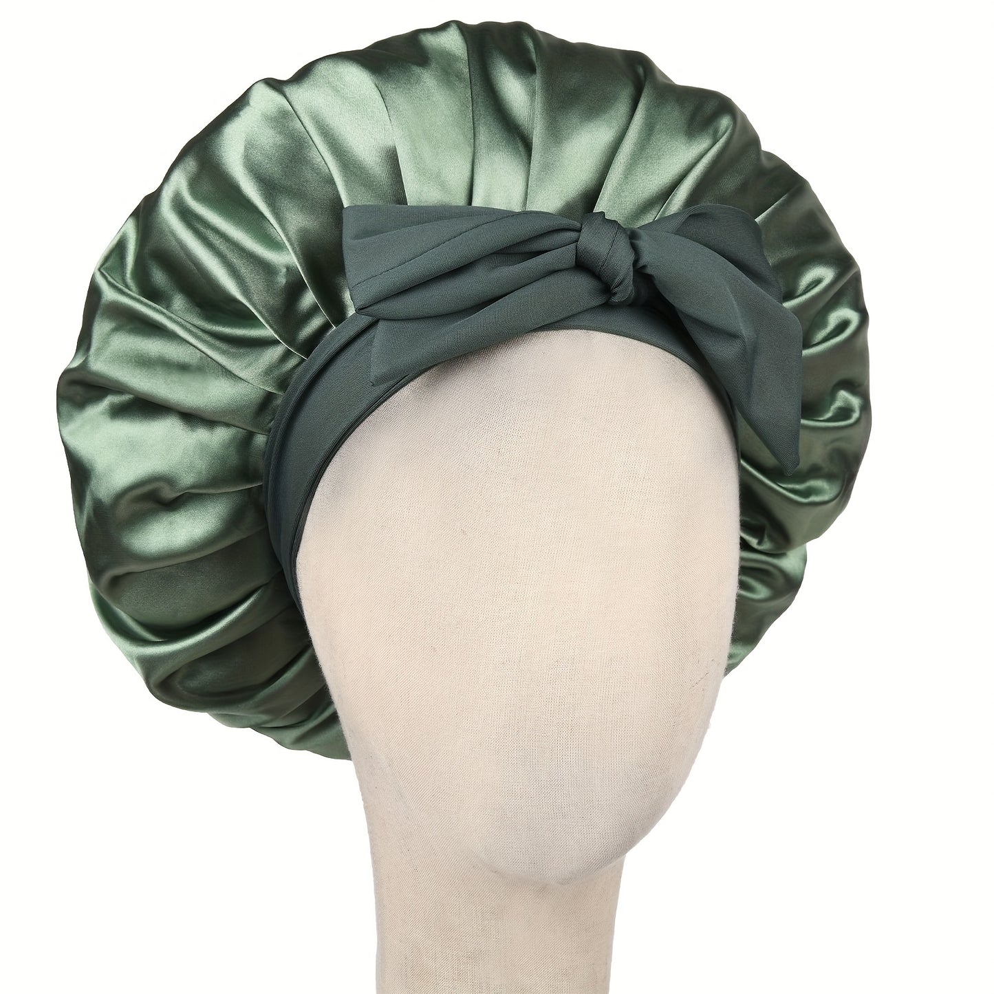 Hat, Satin Bonnet Silk Bonnet Adjustable Bonne For Sleeping Hair Bonnet With Tie Band Bonnets For Women Men