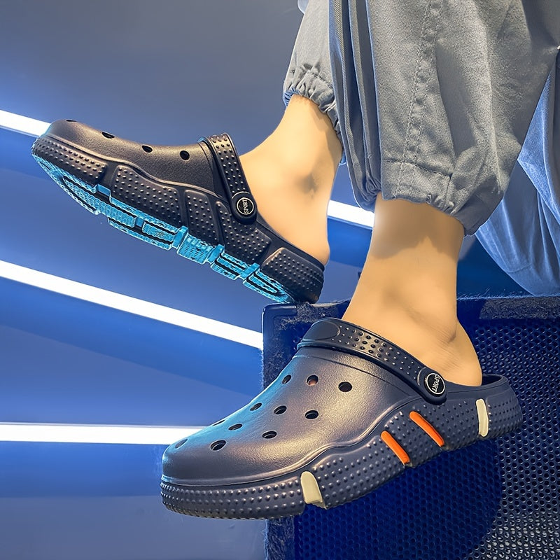 Unisex Clogs, Garden Shoes, Lightweight Non Slip Slides Slippers, Casual Hollow Out Beach Sandals, adult's footwear