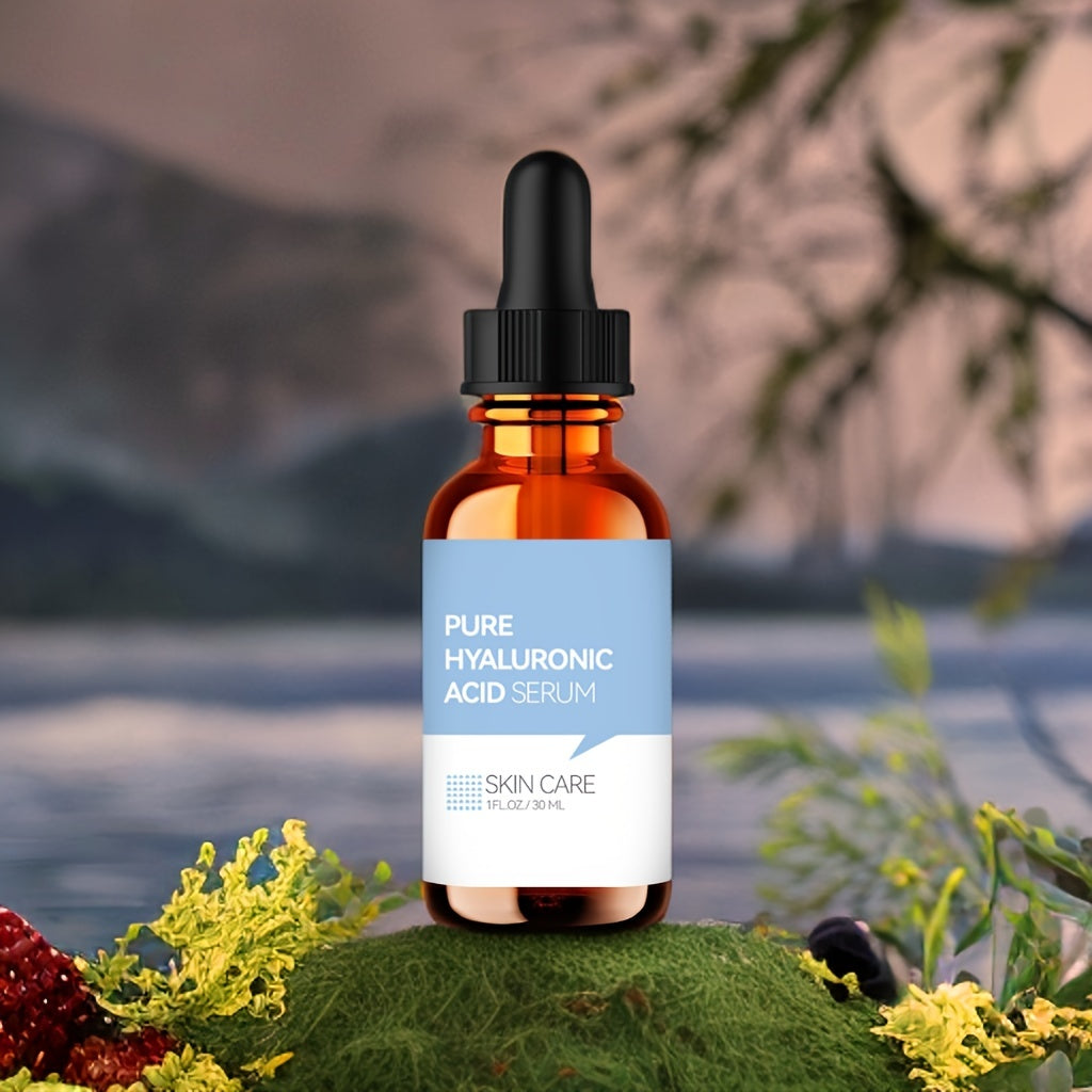 Pure Hyaluronic Acid Serum - With Plant Squalene Intense Hydration Skin Care Solution - 1 FL. OZ. (30 ML) For Youthful, Radiant Skin