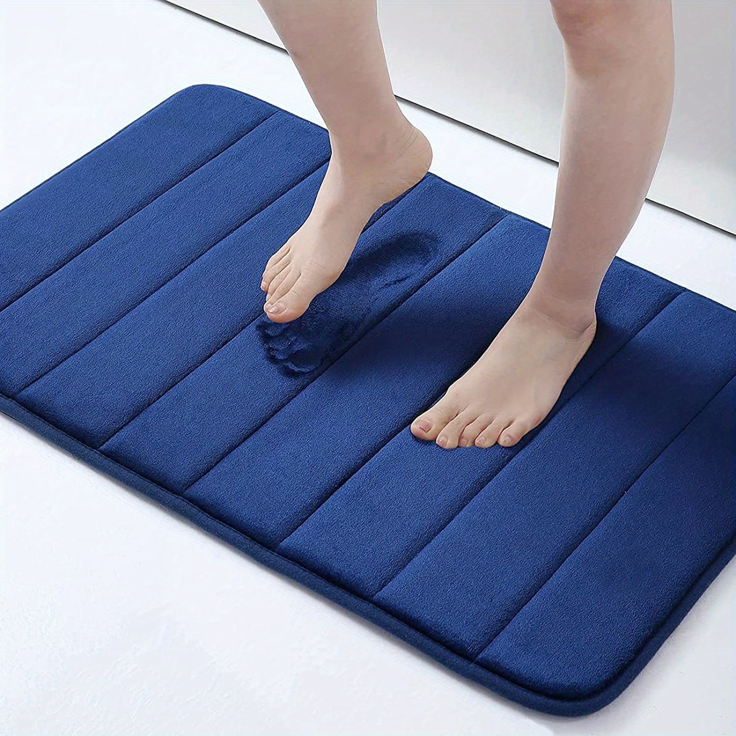 1pc Soft and Comfortable Bathroom Memory Foam Mat with Quick Absorption and Anti-Slip Properties, Bathroom Decor, Bathroom decorations, bath rug, kitchen Area Rugs, Laundry, bedrooom, shower, indoor mat