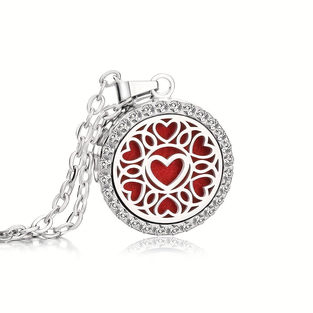 1pc Men's Tree Of Life Aromatherapy Necklace, Fragrance Perfume Essential Oil Diffuser Pendant Necklace