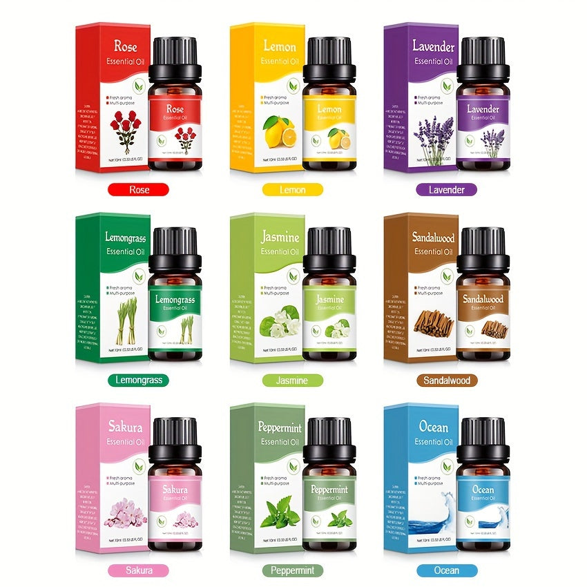 1pc Essential Oil For Aroma Diffuser Humidifier, Home Air Freshener, Car Fragrance