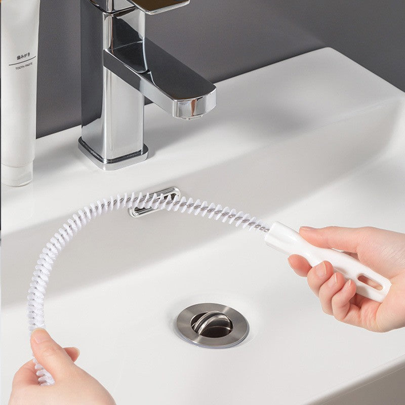 1pc Pipeline Dredging Brush - Sink Drain Overflow Cleaning Brush, Household Sewer Hair Catcher, Snake Hair Drain Clog Remover Cleaning Tool For Bath Tub, Kitchen Sink, Toilet Etc