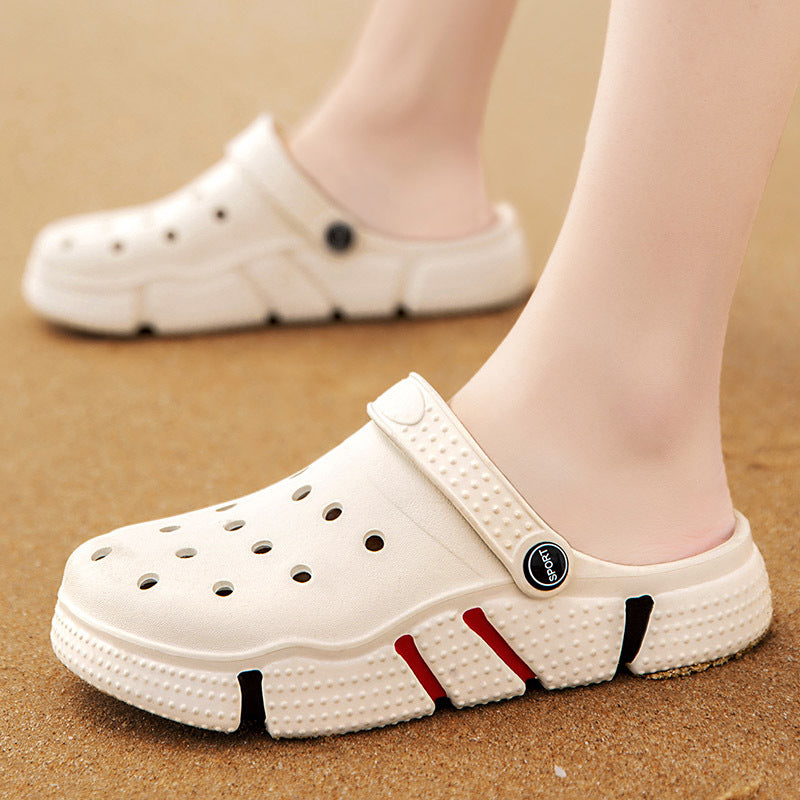 Unisex Clogs, Garden Shoes, Lightweight Non Slip Slides Slippers, Casual Hollow Out Beach Sandals, adult's footwear