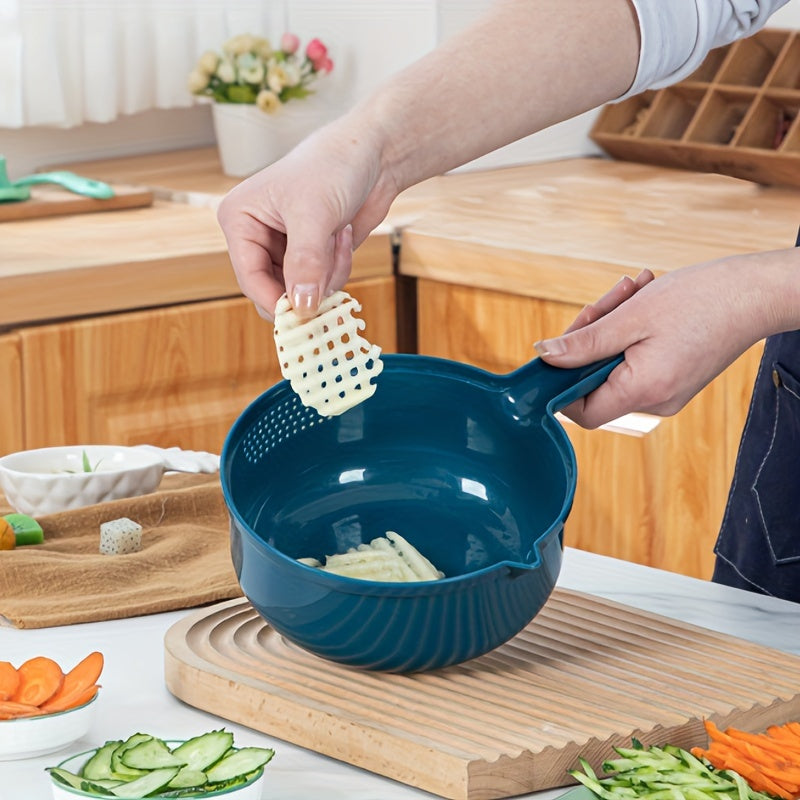 12-In-1 Multi-Functional Vegetable Chopper Carrots Potatoes Manually Cut Shred Slicer Radish Grater Kitchen Tools Vegetable Cutter For Hotel/Commercial