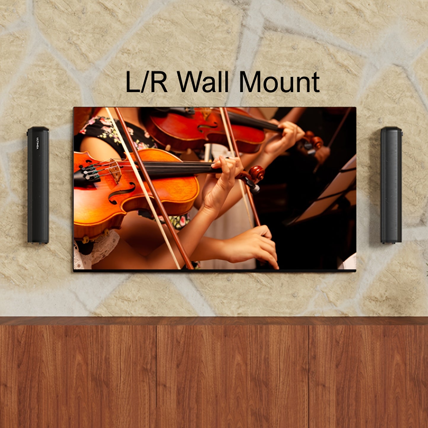 ULTIMEA 2.2ch New-Detachable Design Sound Bars for TV, Peak Power 100W, 2-in-1 Soundbar for TV, Bass Adjustable, 3 EQ Modes, ARC/Optical/Aux/Wall Mount