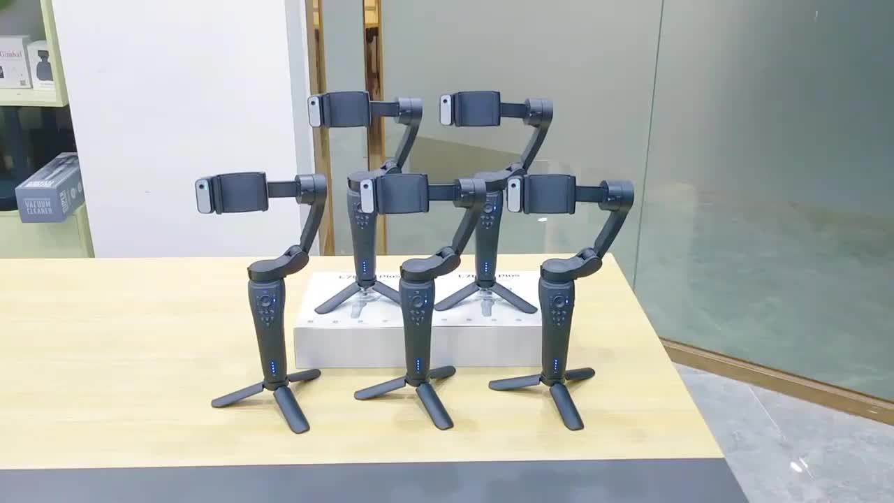 2024 New Magnetic AI Three-axis Anti-shake Video Stabilizer AI Tracking Module, Front Rear Tracking APP, Various Stimulating Gameplay Eighth-generation AI Face Tracking, Gesture Control Face Recognition Beauty Fill Light 3 Co