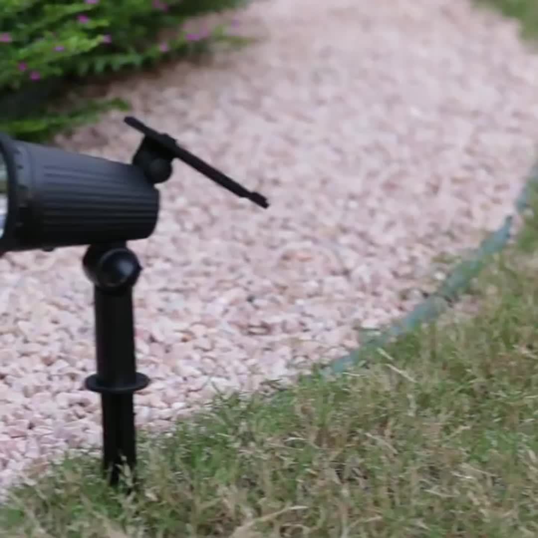 Solar Spot Lights Outdoor, Adjustable Auto On/Off Flag Pole Lights, Landscape LED Lighting Ground Light for Garden Pool Tree Pond and Yard