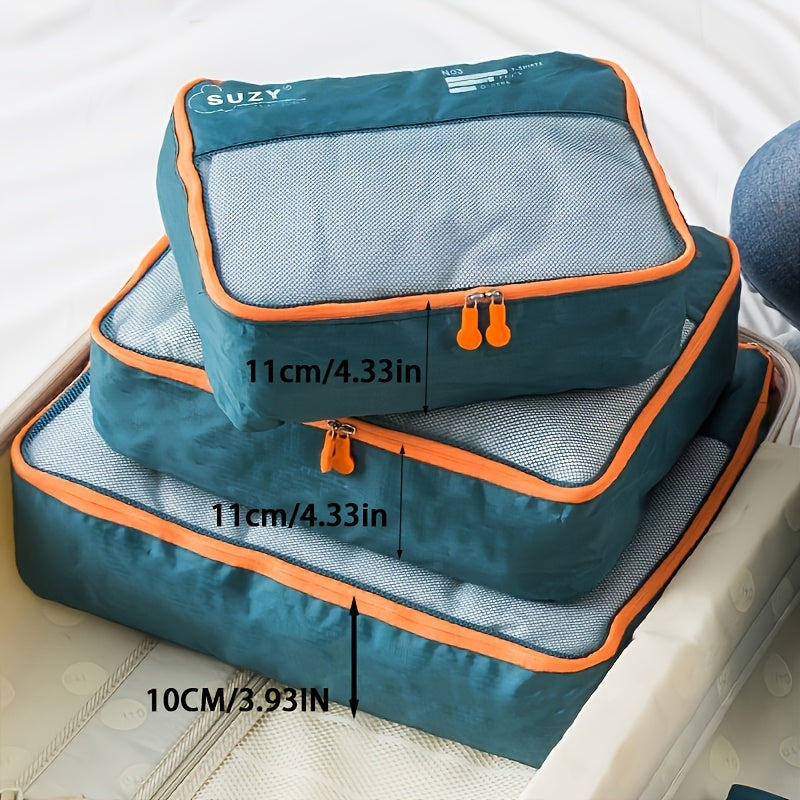 Travel Organizer Bag 7pcs Set Portable Suitcase Organizing Bag Clothes Storage Bag