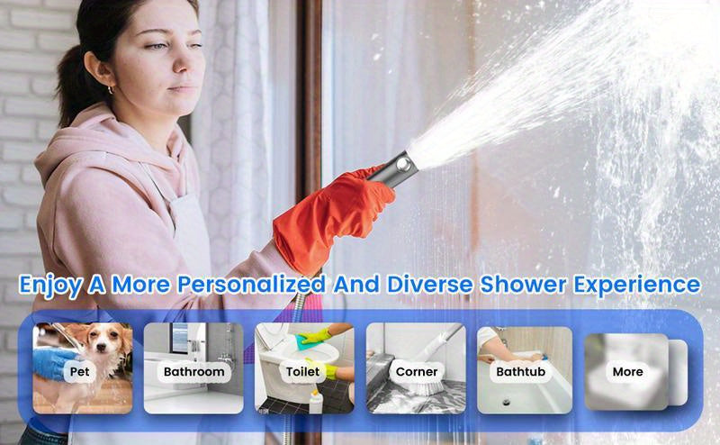 1pc Ion Drops Shower Head, 2025 New Iondrops Filtered Shower Head with Handheld Filtered Shower with Hose Adjustable Settings