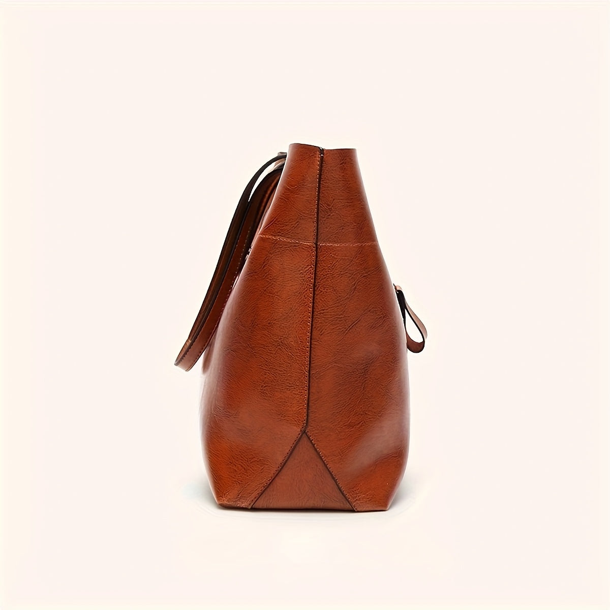 Women's Tote Bag with Adjustable Shoulder Strap - Elegant Brown, Zipper Closure, Wrist Strap - Spacious Work, Travel, Everyday Handbag - Durable Women's Purse, Versatile Carryall, Sophisticated Design, Highquality Finish, Fas