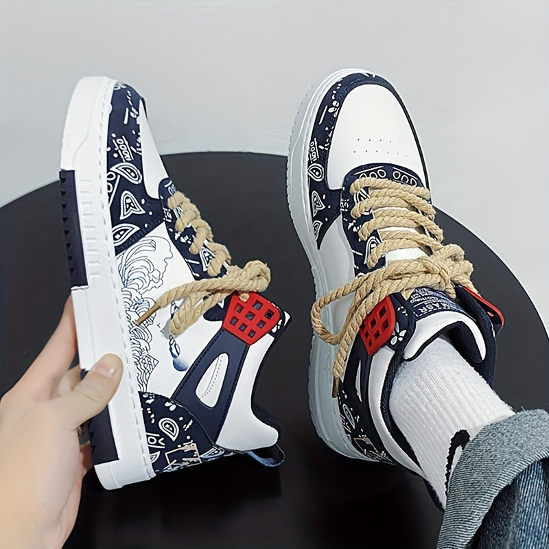 Men's Sneakers Trendy Lightweight Comfy Walking Skate Shoes Spring Summer Autumn And Winter, For Halloween