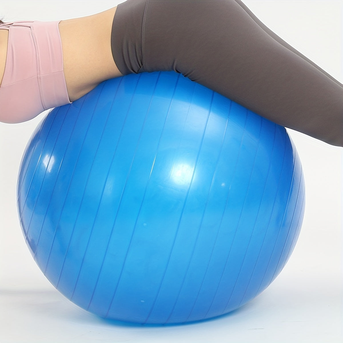 Strengthen Your Core With This Thickened And Enlarged Exercise Ball - Perfect For Yoga, Sports, Fitness, Gymnastics, And Pilates!