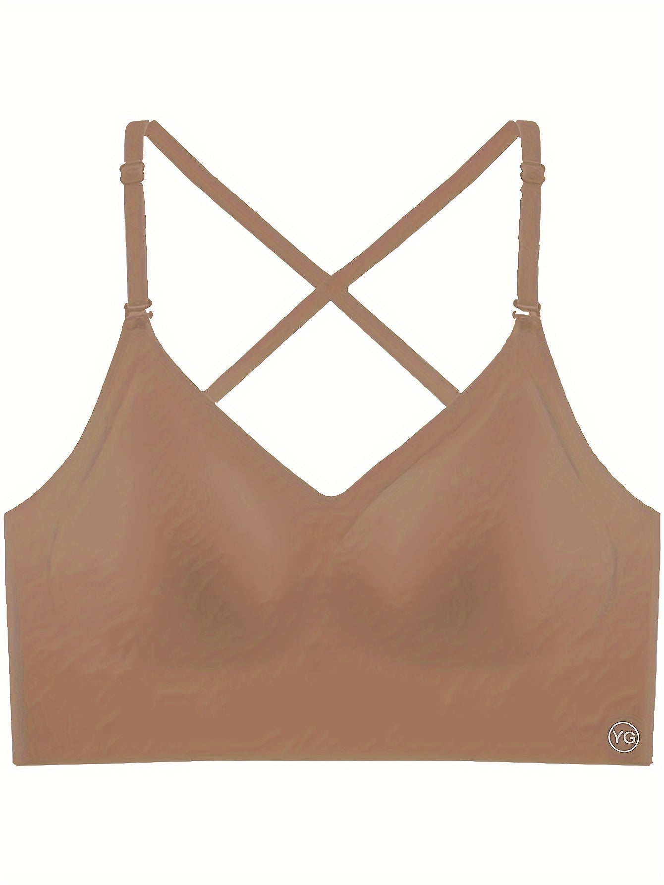 2pcs Seamless U-Backless Sports Bra Set, Breathable Comfortable Crop Top With Adjustable Straps For Yoga And Fitness