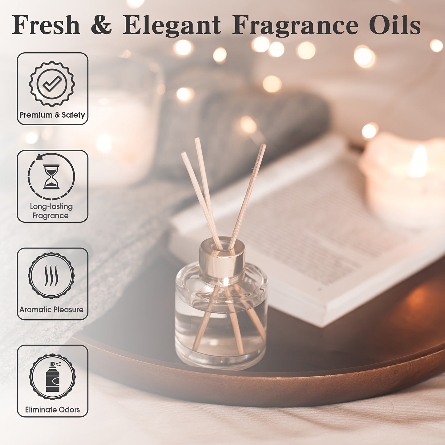 PHATOIL Black Opium Fragrance Oil, 0.33fl. Oz - Long Lasting Scent for Humidifiers, Reed Diffusers, Candle Making & Scented Sachet Bags