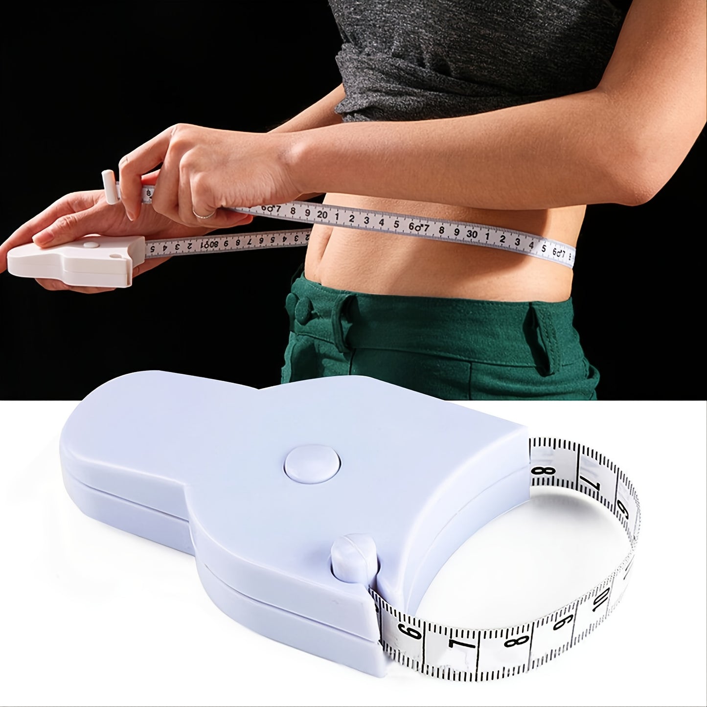 1pc Body Measurement Tape with Y-Shaped Handle - 59 Inches of Accurate Measuring