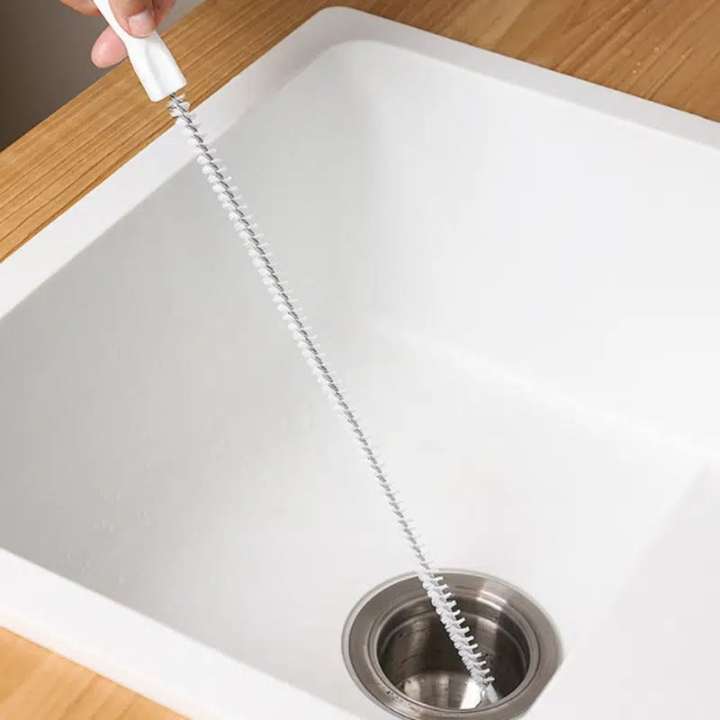 1pc Pipeline Dredging Brush - Sink Drain Overflow Cleaning Brush, Household Sewer Hair Catcher, Snake Hair Drain Clog Remover Cleaning Tool For Bath Tub, Kitchen Sink, Toilet Etc