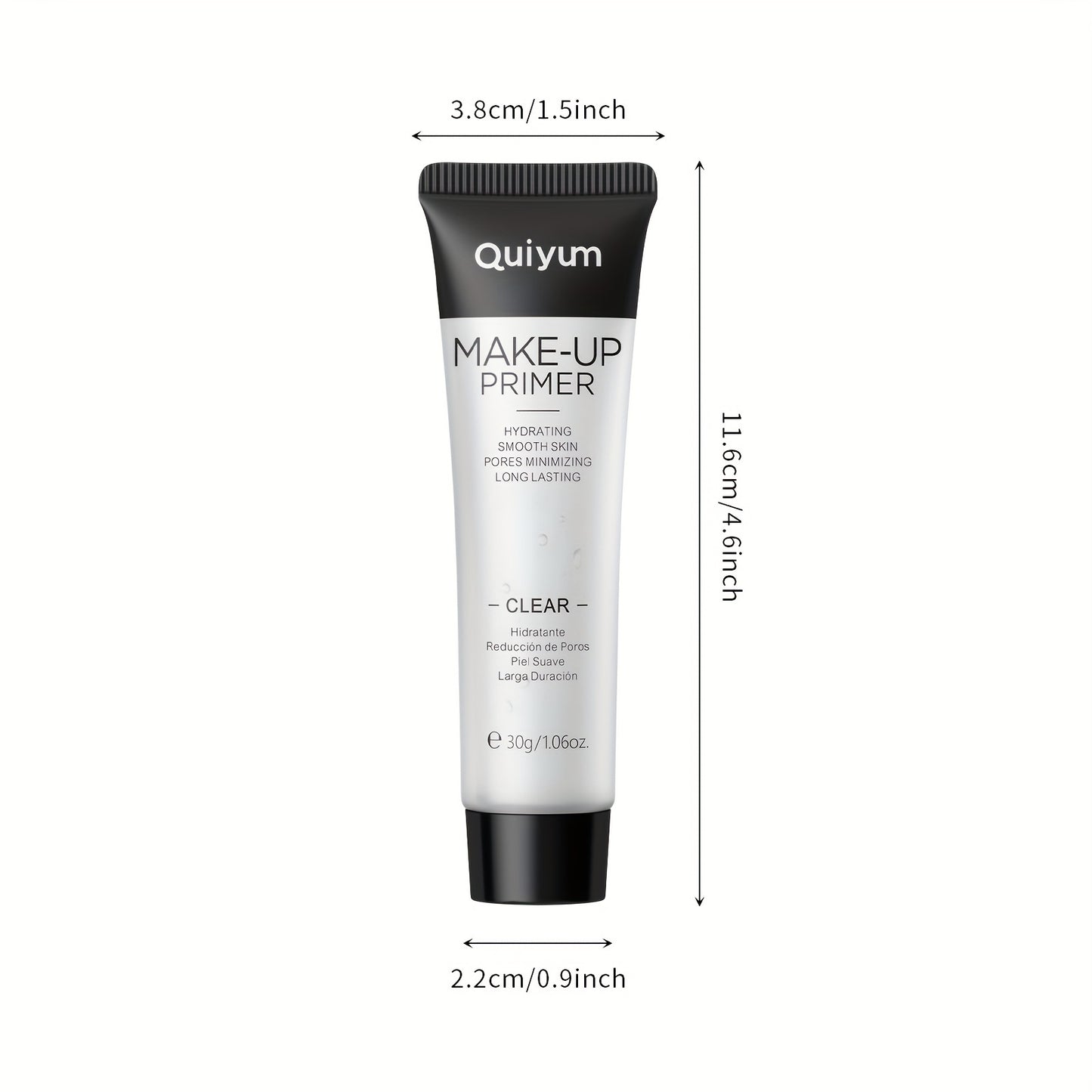 Transparent Makeup Primer 30g/ 1.06 Oz Pre Makeup Moisturizing Base Cream Pores Invisible Color Rendering Hydrating Smooth Skin With Squalane Vitamin E And Jojoba Seed Oil Long Lasting Makeup Contain Plant Squalane