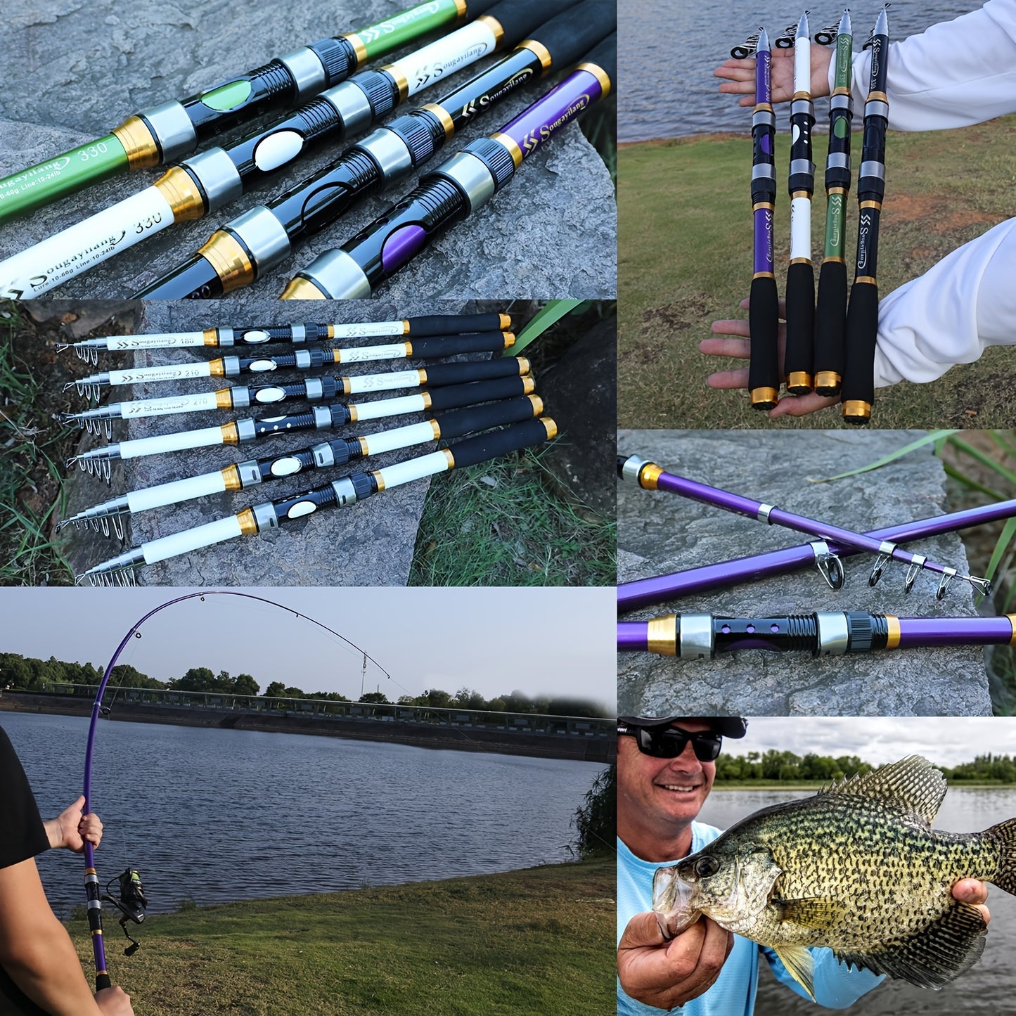 Sougayilang Telescopic Fishing Rod: Portable & Compact Design For Saltwater Fishing On The Go!