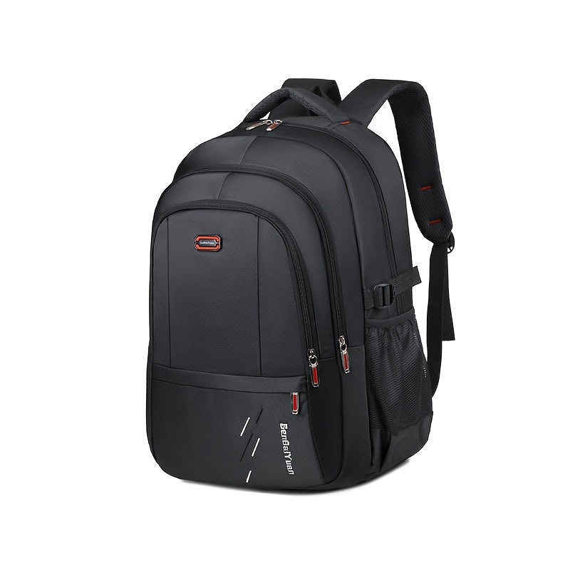 Large Capacity Travel Backpack with 43.18cm Laptop Compartment - Heavy-Duty High Quality, Adjustable Padded Straps & Zipper Closure, Durable Nylon Backpack For Men & Women, Business, Camping, Hiking, Backpack For Travel, Busi