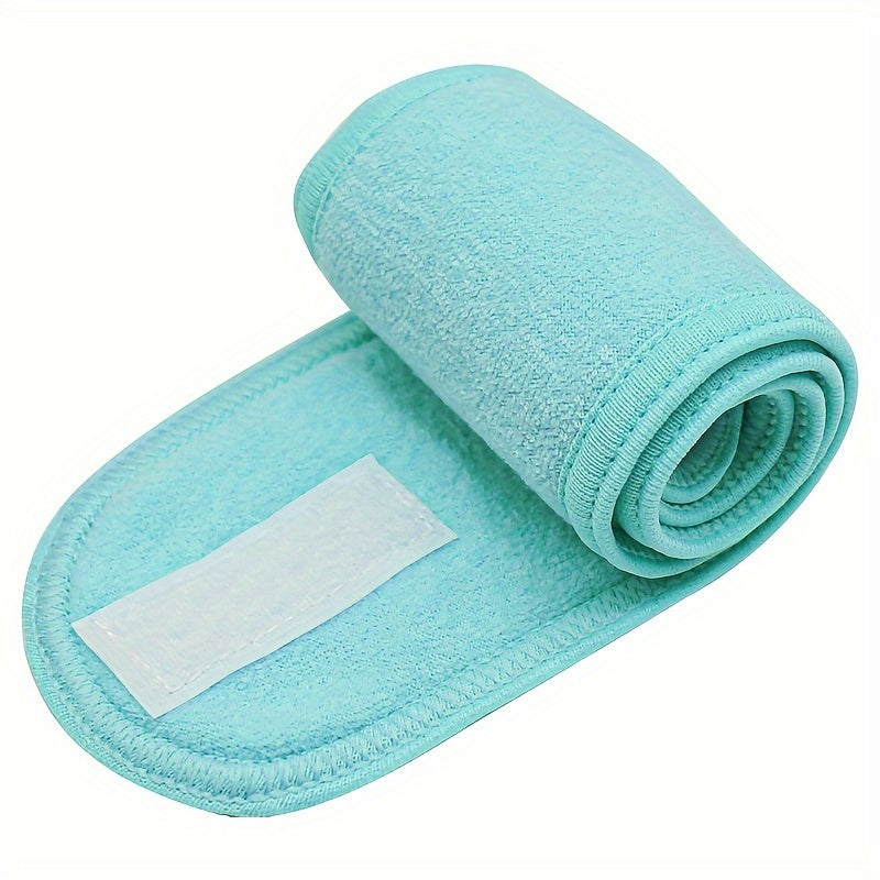 Solid Color Headband Adjustable Wide Hair Band Yoga Spa Bath Shower Makeup Wash Face Cosmetic Headband For Women Make Up Accessories