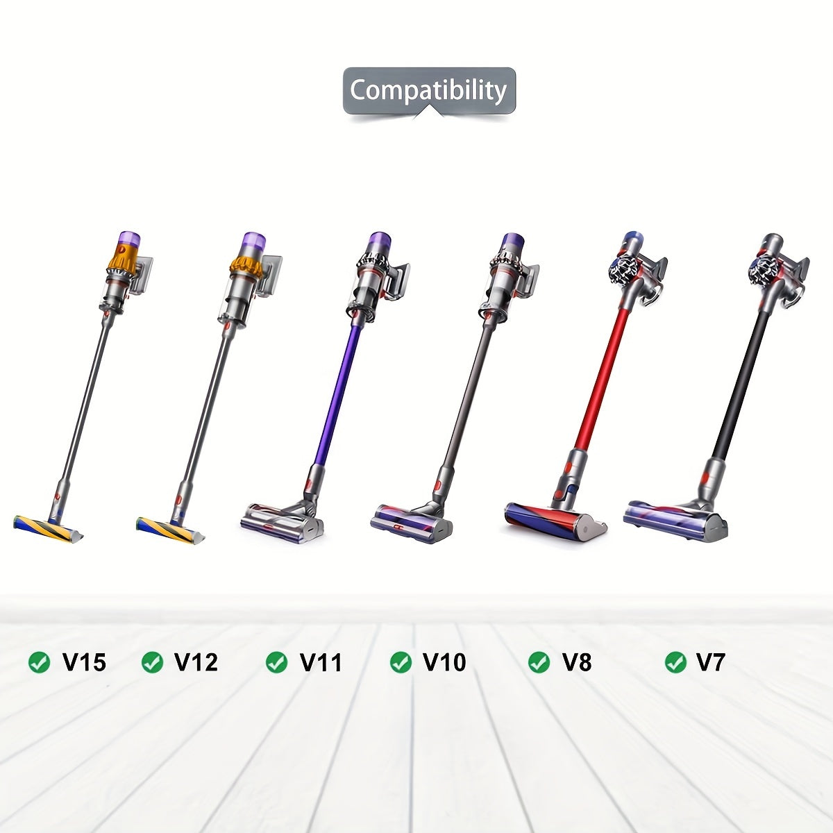 Groom Tool Kit For Dyson Vacuums, Pet Dog Brush Hair Vacuum Attachment For Dyson V7/8/10/11/15, Suitable For Long Or Medium Haired Dogs, Vacuum-Assisted Dog Groomer & Self-Cleaning Mess-free Grooming
