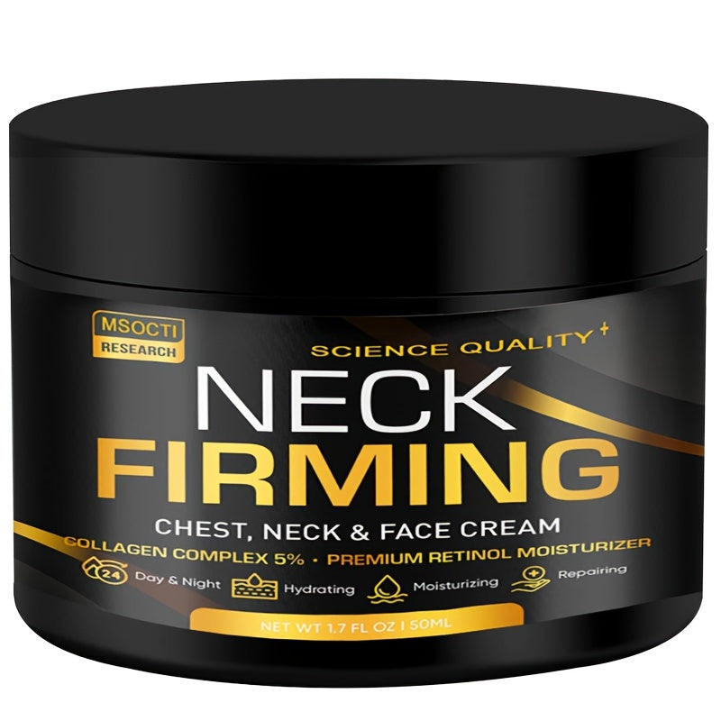 50ml Neck Firming Cream Use On Saggy Or Turkey Neck, Tightener - Collagen & Retinol Skin Tightening Cream - Moisturizer For Neck & Décolleté