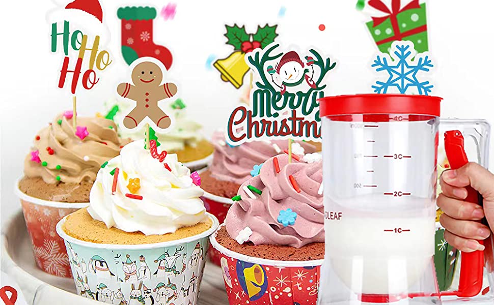Dispensador Dobrável de Massa para Panquecas, Cupcakes e Bolos