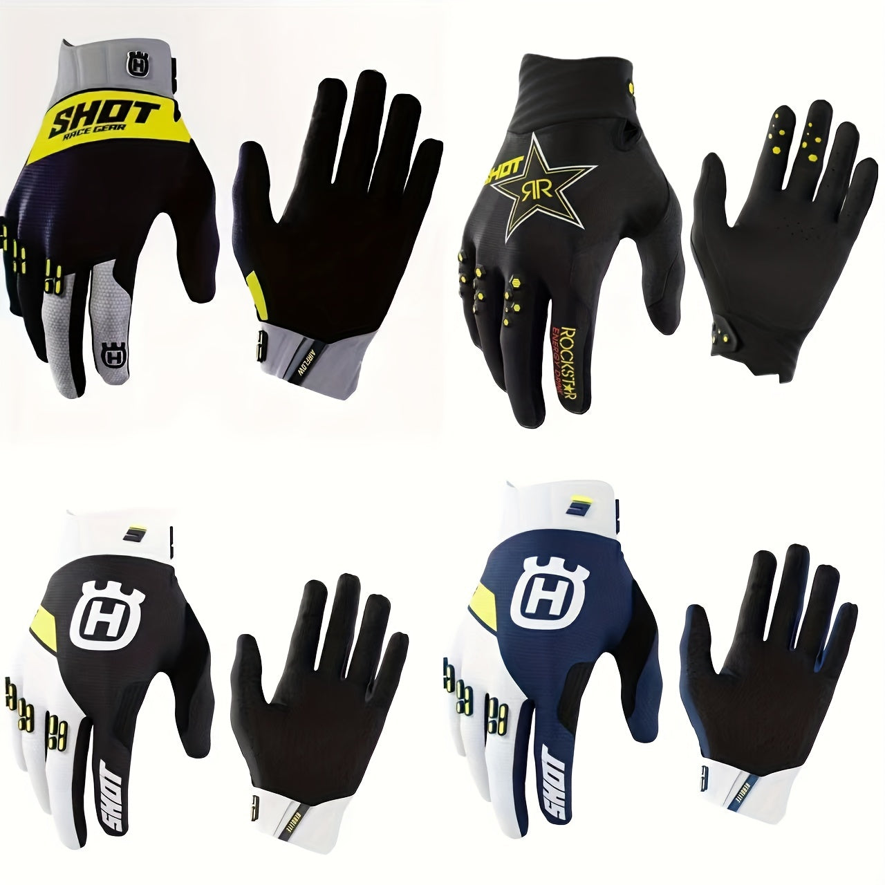 2023 New Full Finger Outdoor Sports Cycling Motorcycle Racing Riding Gloves