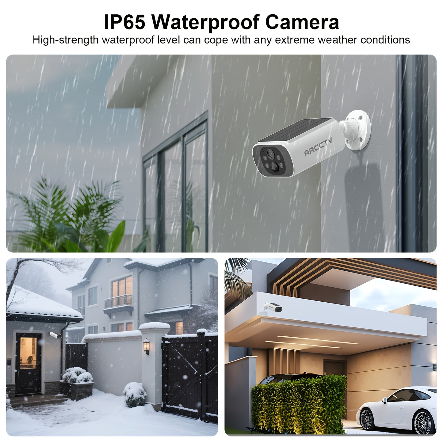 Solar Security Cameras Wireless Outdoor, 4 Cam-Kit, 4MP Solar Security Camera Wireless System, Color Night Vision, Motion Detection, No Monthly Fee, 64GB Memory Card, Outdoor Surveillance, Property Protection, Wireless Setup,