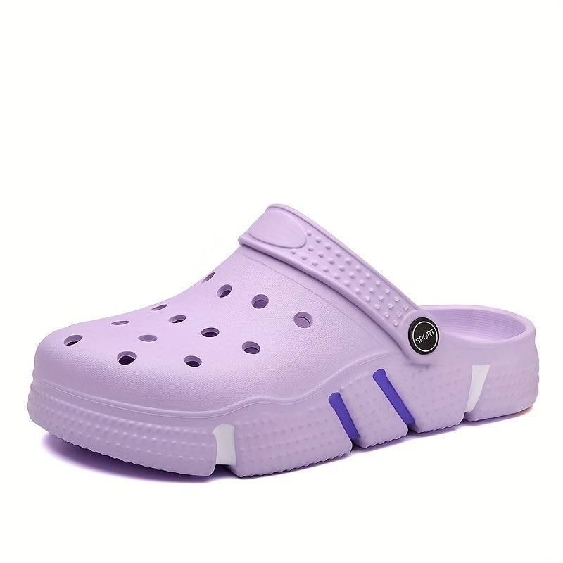 Unisex Clogs, Garden Shoes, Lightweight Non Slip Slides Slippers, Casual Hollow Out Beach Sandals, adult's footwear