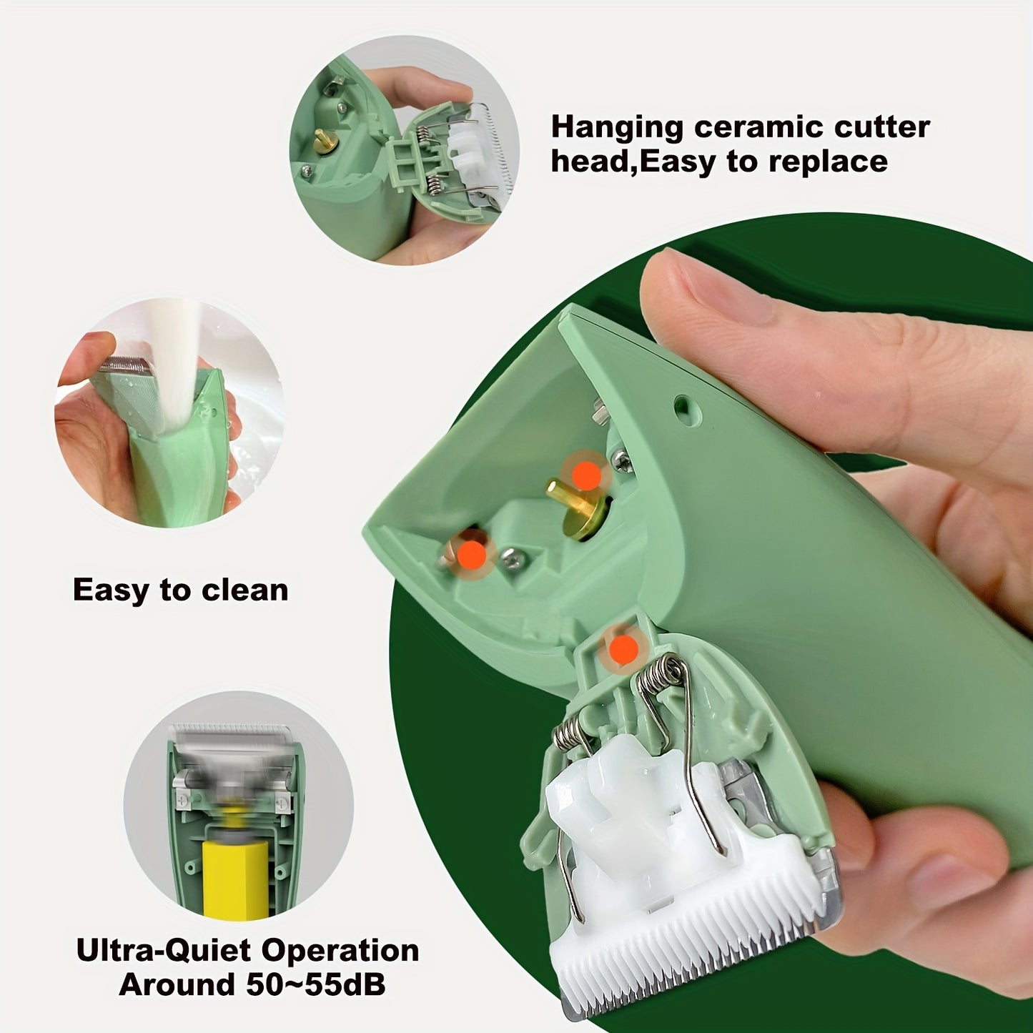 YAFULL Professional Body Groomer with IPX6 Replacement Blades - USB Rechargeable, 800mAh Lithium Battery, Ceramic Blade for Men'S Belly & Body Hair Trimming, Electric Shaver for Bikini & Men'S Grooming, Ideal Gift for Loved O