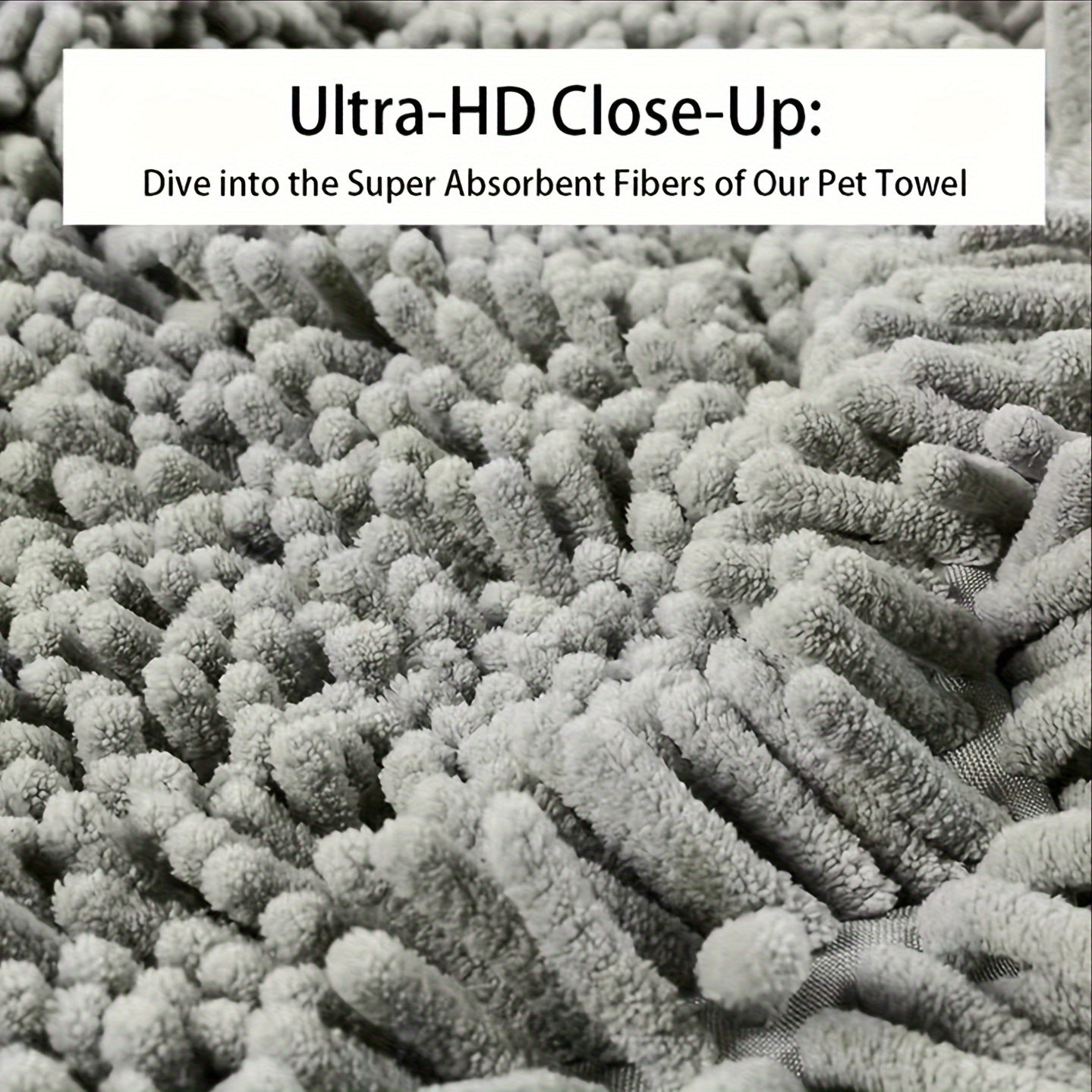 Absorbent Pet Drying Towel for Dogs, Quick Dry, Soft Polyester Fiber Bath Towel, Skin-Friendly, Ideal for Cats, with Effortless Grooming