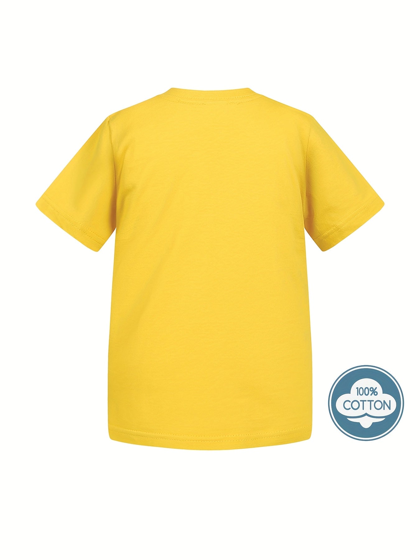 Kid's Solid Color T-shirt, Casual Short Sleeve Top, Boy's Tee For Summer