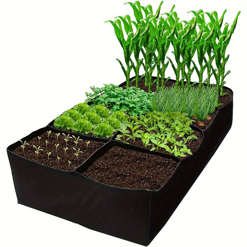 1 Pack, Garden Bed 121.92 X 60.96 X 30.48cm Fabric Planter Yard Garden Box Outdoor Rectangle Large Planter Bag For Plant, Potato, Tomato, Flower, Vegetable, Herbs, Fruits