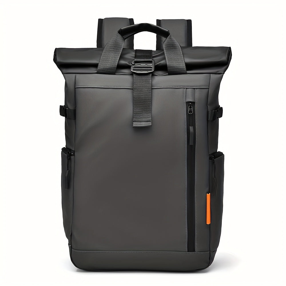 Men's Large Capacity Expandable Laptop Backpack - Heavy-Duty 39.62 cm Computer Bag with 15-Inch Compartment, Padded Shoulder Straps & High Quality Design for, College,, Travel - Durable Black/Grey Commuter Backpack for s, Bac