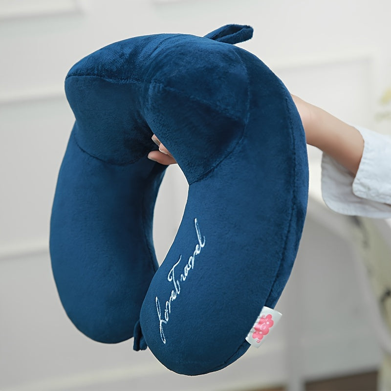 U-Shaped Neck Pillow Travel & Bed Pillow with Soft Cushioned, Portable Cervical Pillow for Side/Back Sleepers, Car, Airplane, Home Use - Multi-Color Options) - Hand Washable Filling, Medium-Firm, Ideal for Students & Traveler