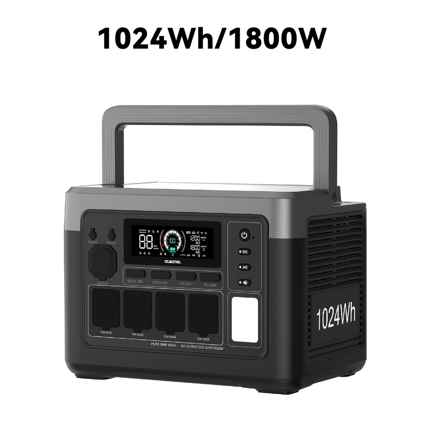 OUKITEL 1024Wh/5120Wh/5120Wh P1000PLUS/P5000/P5000PRO Power Station, Solar Generator with LiFePO4 Battery, 1000W/2200W/4000W AC Ports, Multiple Interfaces, Fast Charging Solar Generator for Camping&Outdoor Charging Station, T