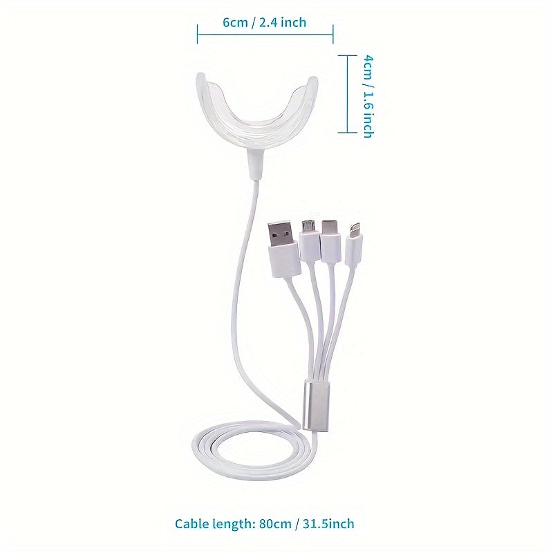 Teeth Whitening LED Light, Teeth Whitening Accelerator Light With Powerful Blue LED Light, Teeth Whitening Enhancer Light At Home Christmas Gift