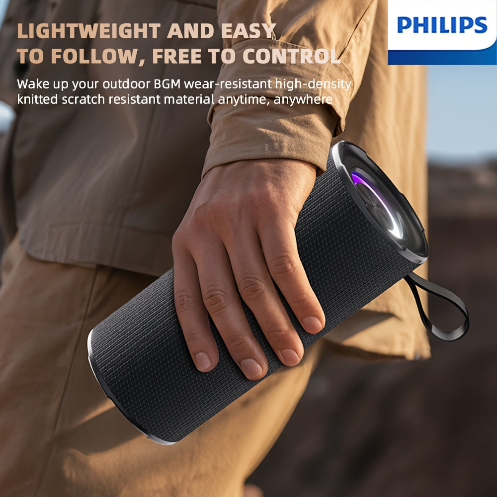 For Philips Wireless Speakers with High Fidelity Sound Quality, Low Power Consumption, Long Battery Life, and Drawstring for Easy Carrying, Portable Audio, Compact Design, Durable Build, Hiquality Audio, Usb Charging, Music L