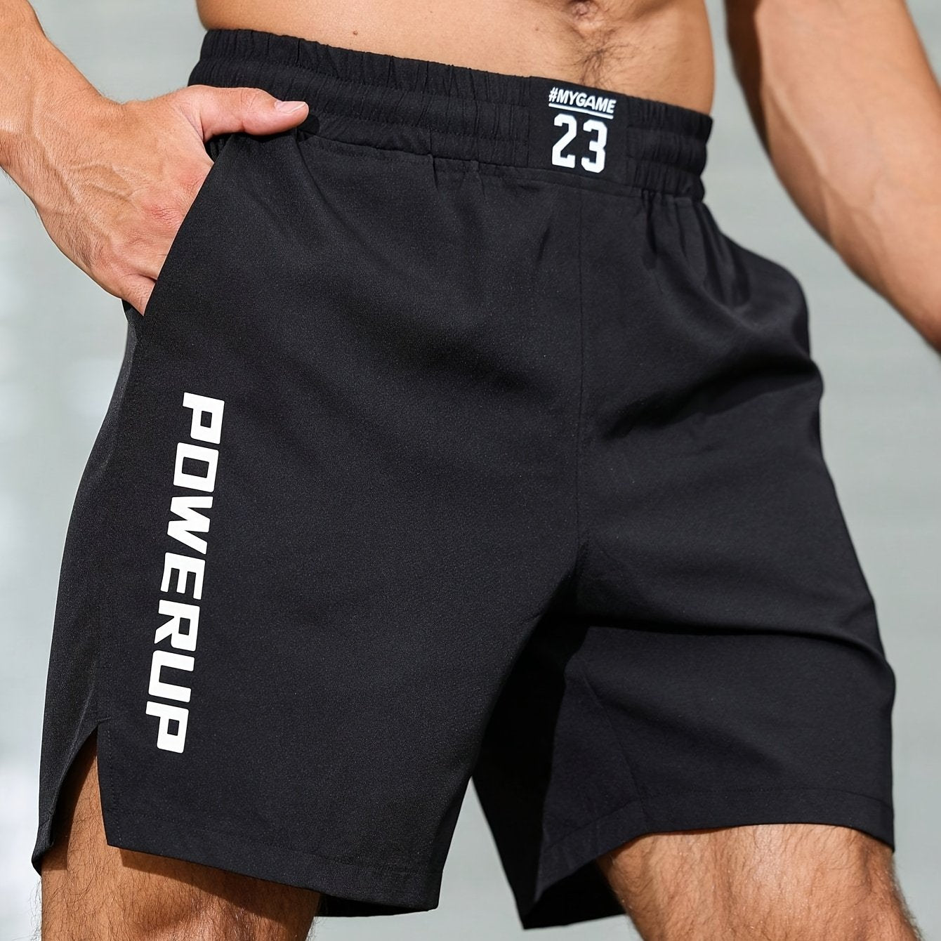 Men'S Quick-Dry Athletic Shorts - Moisture-Wicking Workout Shorts with Elastic Waistband, Lightweight Gym Running Beach Shorts with Side Pockets - Machine Washable Performance Swim Trunks for Swimming, Training, Casual Outdoo