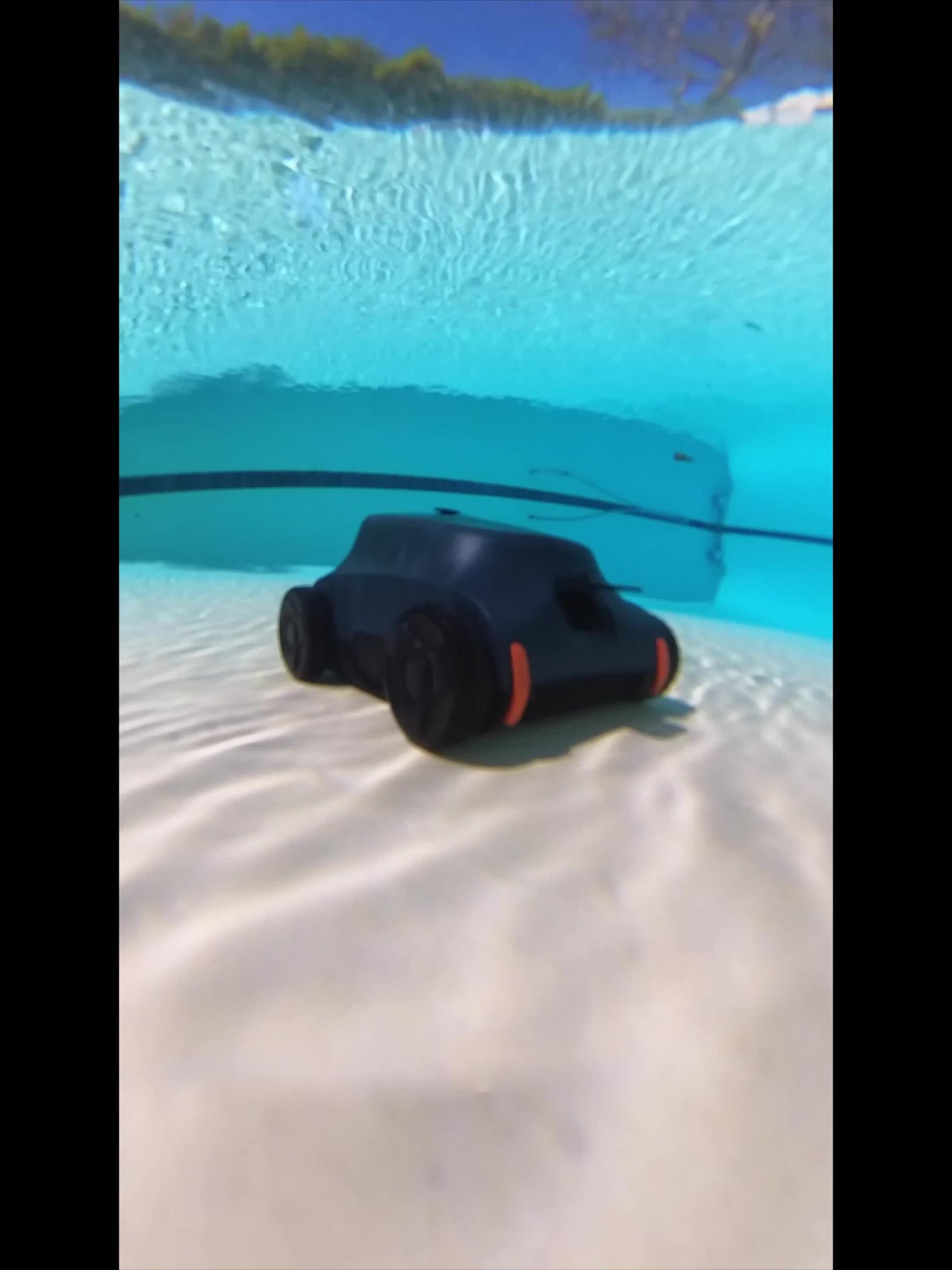 Seauto Robotic Pool Vacuum 180 Mins Running Up to 2000 Sq.ft, 180W Brushless Motor, 45, 000 Pa Powerful Suction for Above Ground Pool and In Ground Flat Pools