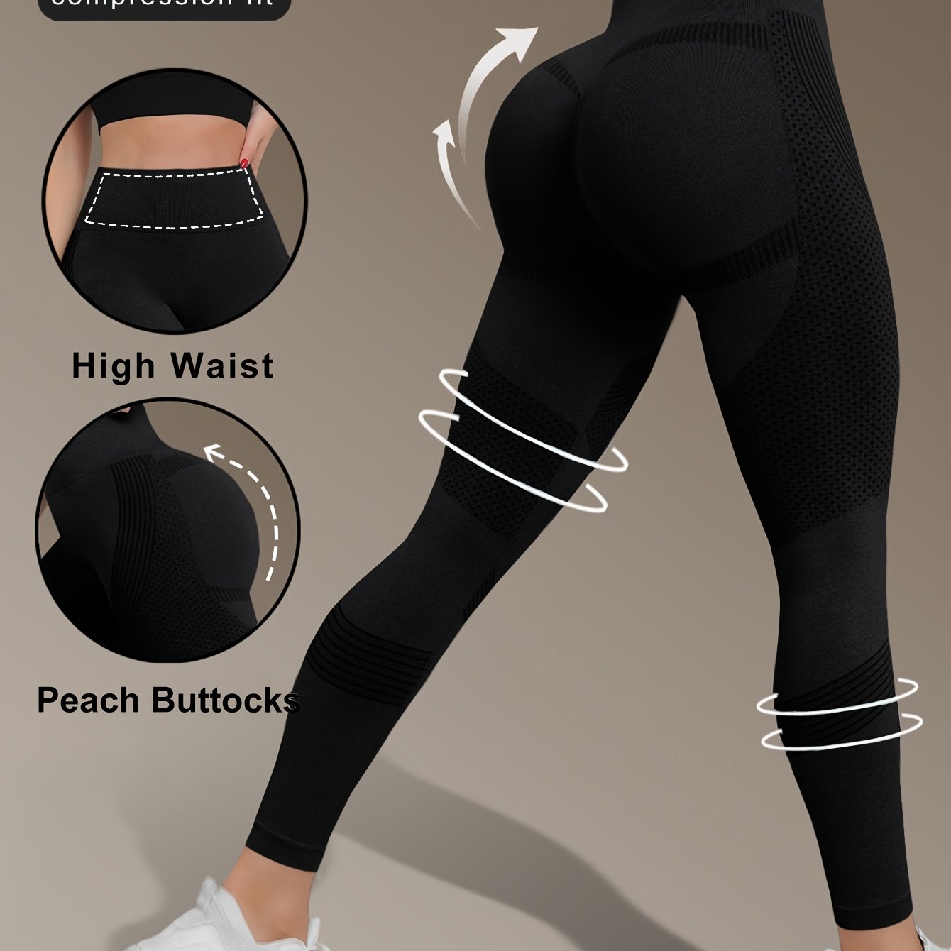 Women's High-Waist Seamless Yoga Leggings - Quick Dry, Stretchy Activewear Pants for Fitness & Training